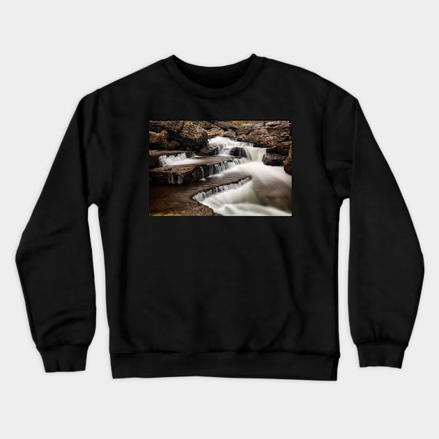 Caney Fork Cascades Crewneck Sweatshirt by somadjinn